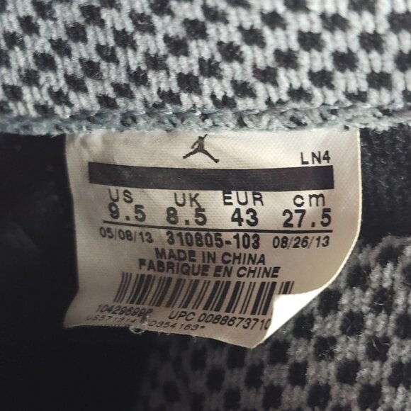 Nike Air Jordan 10 Retro Light Steel Gray Shoes 9.5 Mens Basketball 310805-103 main image 6
